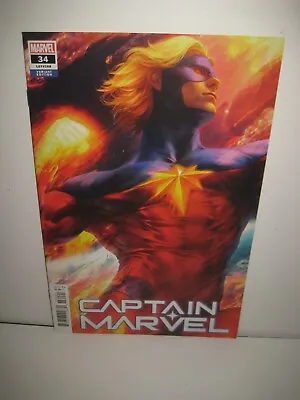 Buy Captain Marvel 34 Artgerm Variant | Marvel 2021 | 1st Print • 3.17£
