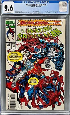 Buy Amazing Spider-Man 379 CGC 9.6 NM+ Carnage, Venom, Black Cat, Morbius, Deathlok! • 79.94£