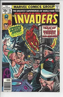 Buy Invaders #24 VF+ (8.5) 1978 - Reprints Marvel Mystery Comics #17 - Kane Cover • 11.83£
