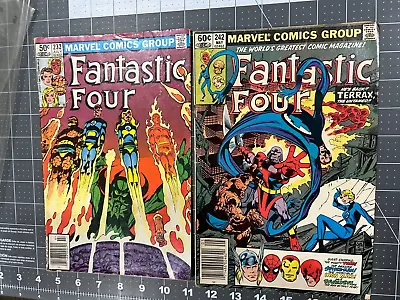 Buy Lot Of 2 Fantastic Four 232 & 242 (Newsstand) Fine Marvel John Byrne Dr Strange • 4.71£