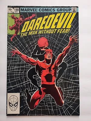 Buy Daredevil #188 Black Widow, Frank Miller  Marvel Comics  1982 • 8£
