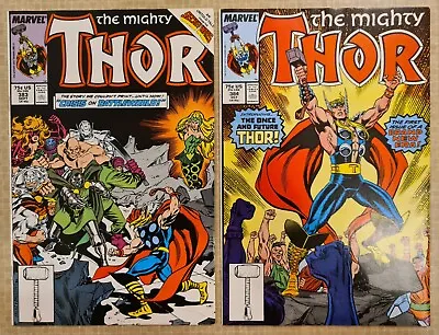 Buy Marvel - The Mighty Thor #383 - 384 Comic 1st Future Thor Dargo Ktor  • 8.99£