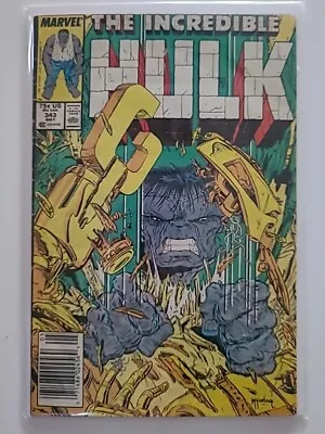 Buy The Incredible Hulk #343 May 1988 (newstand Edition) Marvel Comics Group • 11.81£