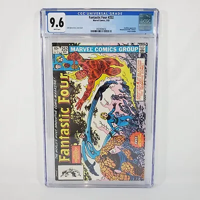 Buy Fantastic Four 252 CGC 9.6 NM/M White Pages Includes The Tatoo! Byrne 1983 • 67.47£