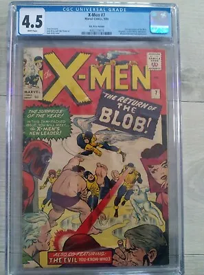 Buy X-men # 7  Cgc 4.5 Vg+ Magneto Wanda Scarlet Witch Quicksilver Story  Pence 1964 • 114.34£