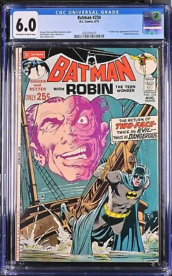 Buy Batman 234 CGC 6.0 1st Two-Face Silver Age Appearance Robin Backup Neal Adams • 307.48£
