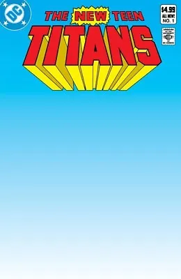 Buy 🌊 New Teen Titans #1 Facsimile Edition Cvr C Blank Card Stock *12/27/23 Presale • 3.85£