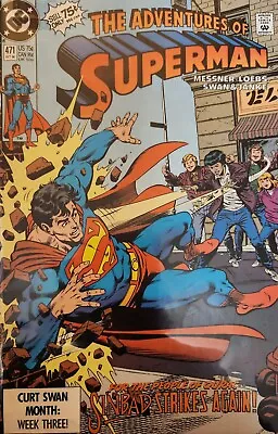 Buy Adventures Of Superman #471 Oct 1990 DC Comics Sinbad Strikes Again! (A57) • 2£