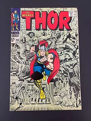 Buy Thor #154 - 1st Appearance Of Mangog (Marvel, 1968) Fine- • 37.47£
