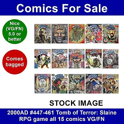 Buy 2000AD #447-461 Tomb Of Terror: Slaine RPG Game All 15 Comics VG/FN • 33.99£