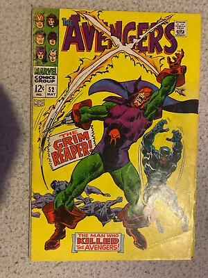 Buy The Avengers 52 (1968) Marvel Comics 1st App Of Grim Reaper, Black Panther Joins • 40£