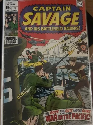 Buy Marvel Comics - Captain Savage And His Battlefield Raiders - Nov. 1969 - #17 • 12£