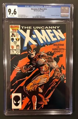 Buy Uncanny X-Men #212 CGC 9.6 White Pages Wolverine Vs. Sabretooth 12/86 • 78.85£