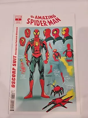 Buy AMAZING SPIDER-MAN #7 PATRICK GLEASON Oscorp 1:10 Ratio Design Variant Comic NM • 4£