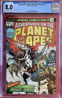 Buy Adventures On The Planet Of The Apes #1 CGC 8.0 Marvel Comics (1975) • 99£