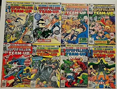 Buy Bronze Age Super Villain Team Up Marvel Comic Book Lot 8 Key Issues 3-9 & 14 • 10.50£