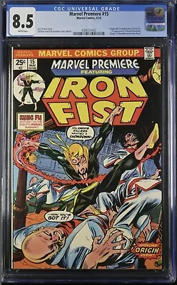 Buy Marvel Premiere #15 Cgc 8.5 1st Iron Fist Harold Meachum Gil Kane • 291.82£