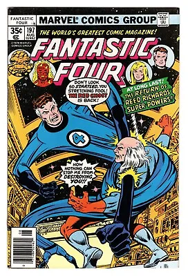 Buy Fantastic Four Vol 1 No 197 Aug 1978 (VFN/NM) (9.0) Marvel, Bronze Age • 14.99£