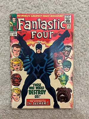 Buy Fantastic Four #46 1st Black Bolt 2nd Inhumans! Jack Kirby! Marvel 1966 • 90.88£