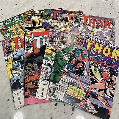 Buy The Mighty Thor #328 358 362 375 376 378 386 387 432 457 Lot 1983-1993 Marvel • 19.70£