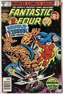 Buy 1979 Marvel Fantastic Four #211 1st Appearance Terrax Galactus Byrne *VG* • 11.98£