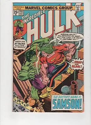 Buy Incredible Hulk #193, Doc Samson, FN+ 6.5, 1st Print, 1975, Scans • 9.51£
