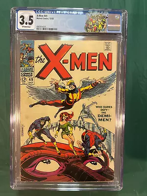 Buy X-MEN #49 CGC 3.5 1st App Polaris And Mesmero! Marvel 1968 Beast Origin Key! • 147.90£