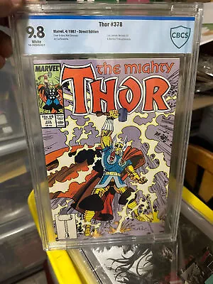 Buy The Mighty Thor #378 CBCS 9.8 Loki, Iceman, Three Warriors Key Issue Graded • 156.45£