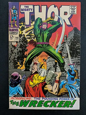 Buy Thor #148 (1968) Jack Kirby Cover -- 1st Appearance The Wrecker • 43.48£