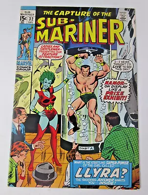 Buy Sub-Mariner #32 1970 [VG+] 1st App Llyra Marvel Bronze Age Key Namor Buscema • 9.48£