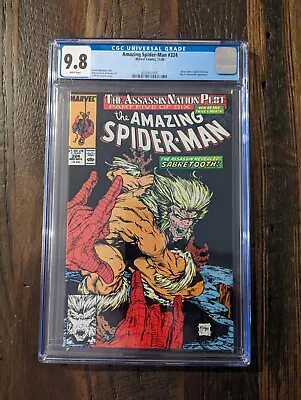 Buy Amazing Spider-Man #324, CGC 9.8, Todd McFarlane, 1989 Marvel, Sabretooth  • 110.33£