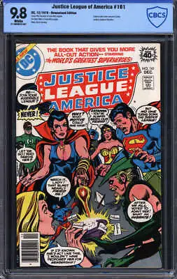 Buy Justice League Of America #161 Cbcs 9.8 White Pages // Dc Comics 1978 • 111.93£