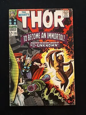 Buy The Mighty Thor 136 Marvel Comics 1966 • 20.79£