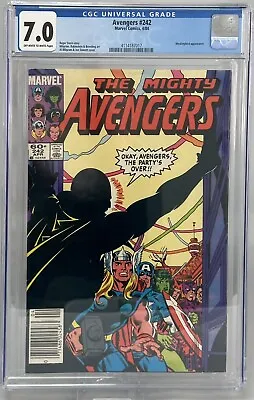 Buy Avengers #242 VTG Marvel Comics 4/84 1984 CGC Graded 7 F/ Very Fine+ • 96.51£
