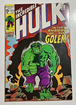 Buy INCREDIBLE HULK #134 Roy Thomas, Herb Trimpe, The GOLEM Appears, Subscription • 6.39£