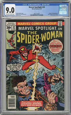 Buy 1977 Marvel Spotlight 32 CGC 9.0 1st Spider-Woman • 200.80£