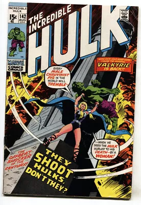 Buy Incredible Hulk #142--1971--Marvel--comic Book--1st Valkyrie--FN- • 34.79£