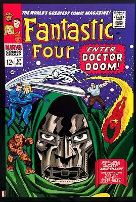 Buy Fantastic Four #57 12x16 FRAMED Art Print By Jack Kirby  (Dr. Doom, 1966), New M • 38.08£
