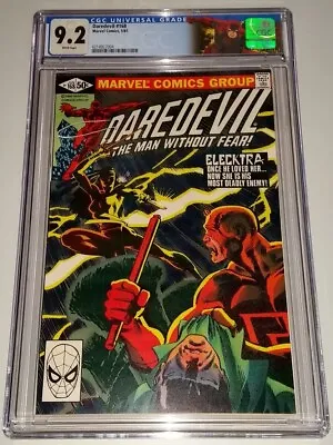 Buy Daredevil #168 Cgc 9.2 Marvel Comics 1981 1st App Elektra Custom Label White Pgs • 399.99£