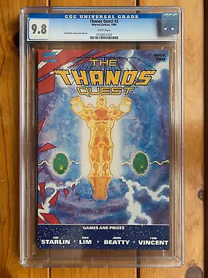 Buy Thanos Quest #2 1st Printing CGC 9.8 1990 Newstand • 47.70£