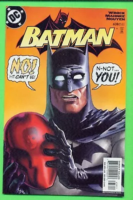 Buy Batman #638 Batman Red Hood HIGH GRADE 2005 White Pages 1st Print ID: 23-2550 • 39.71£