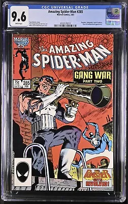 Buy Amazing Spider-Man #285 (1987) CGC 9.6 White Pages. Mike Zeck Punisher Cover • 79.26£