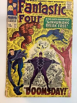 Buy Fantastic Four #59 (1967) Stan Lee / Jack Kirby ( Good) • 30£