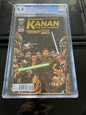 Buy Star Wars Kanan The Last Padawan #1 CGC 9.8 1st Kanan Sabine & Ezra 2nd Print • 199£