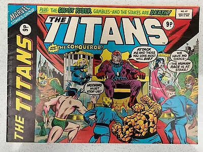 Buy MARVEL The Titans COMIC U.K. (1975 Series) #47 Feat Fantastic Four-Good  • 3.99£