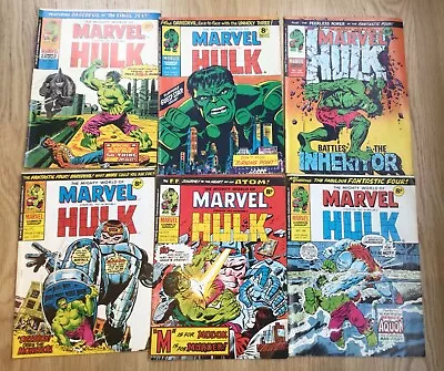 Buy Mighty World Of Marvel Incredible Hulk Issues 129,139,152,166,169,170 1975/76 • 15£