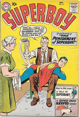 Buy Superboy Comic Book #75 DC Comics 1959 VERY GOOD+ • 49.86£