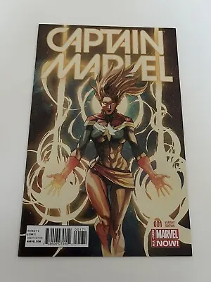 Buy Captain Marvel #1 Yu Variant Cover Marvel Comics Carol Danvers 2014 • 40£