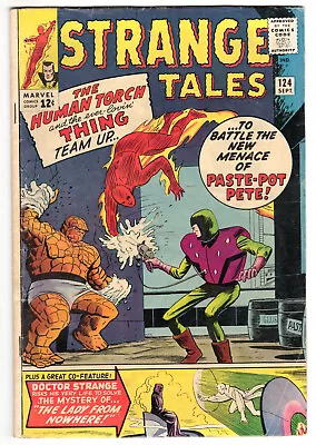 Buy Strange Tales #124 Good-Very Good 3.0 First Appearance Paste Pot Pete 1964 • 15.98£