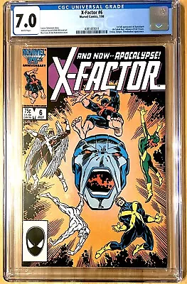 Buy X-Factor #6  July 1986  CGC 7.0  UK Price Variant 1st Appearance Of Apocalypse • 57£